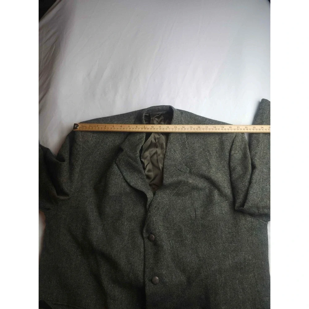Kennedy of Ardara Donegal Tweed Blazer Green Wool Sport Coat Made Ireland Mens